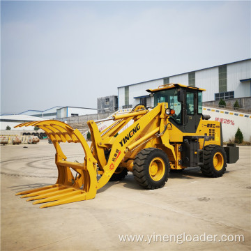 Wheel Loader With Grass Grasper